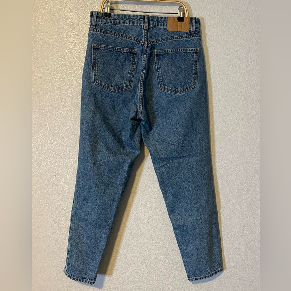 Zara High Rise Straight Leg Regular Wash Zip Fly Women’s Denim Jeans Size 8 - Picture 2 of 9